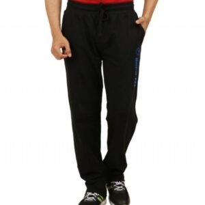 Sixer Black Cotton Trackpants Single